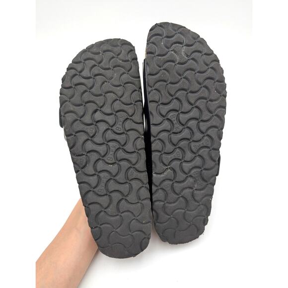 Birkenstock Arizona Big Buckle Sandals Unisex Leather Black Size US W9/M7 EU40 - Picture 8 of 15
